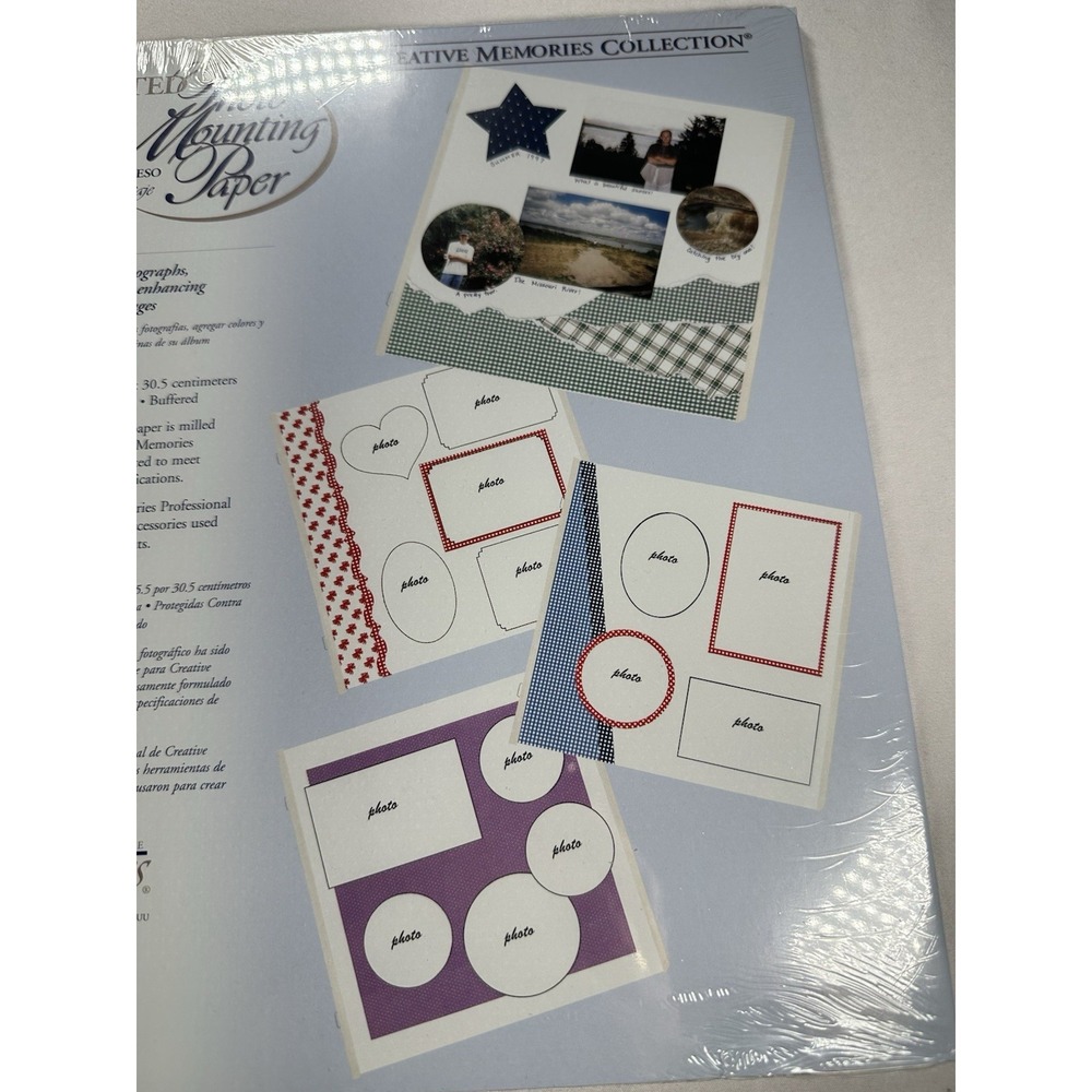 New Creative Memories Photo Mounting Paper Variety 16 Pack Sealed